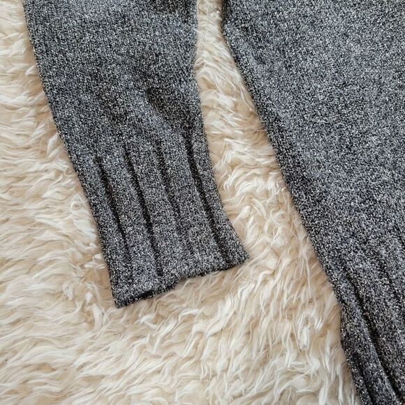 Mirror Room Gray Metallic Sweater Long S - Picture 2 of 6